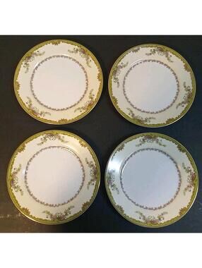 Set of 4 Noritake Luncheon / Lunch Plates 8.5" Nordich Pattern Discontinued